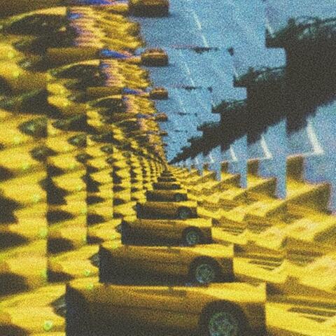 Yellow Ferrari from the 90's.