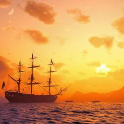 Voyage at Sunset