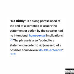 No Diddy