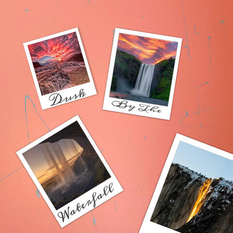 dusk near the waterfall