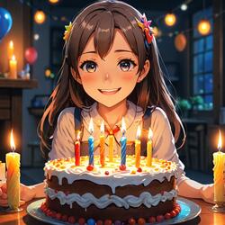 Birthday present song for her “Happy Birthday”