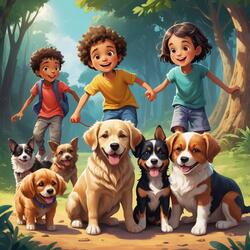 Playing with Cute Dogs