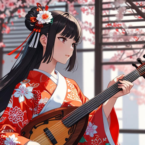 Modern J-pop fusion with koto and shamisen