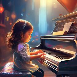 Dancing Little panda in the Garden