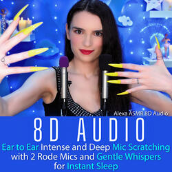 8D Binaural Mic Scratching with 2 Mics, No Mic Covers and Long Nails