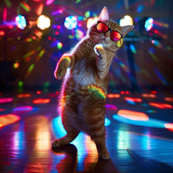 Disco Kitty cat Grooves