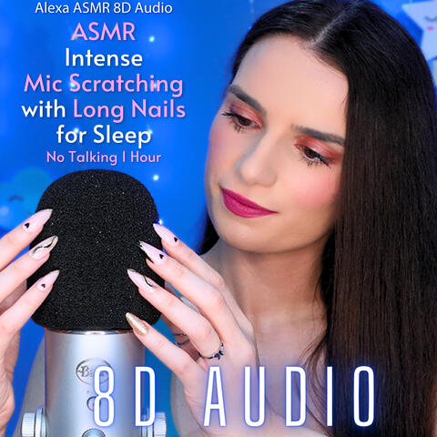 8D AUDIO - ASMR Intense Mic Scratching with Long Nails for Sleep - No Talking 1 Hour