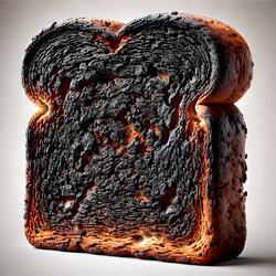 Burnt toast today too