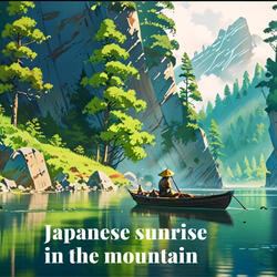 Japanese sunrise in the mountain