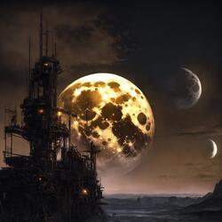 The moon is down
