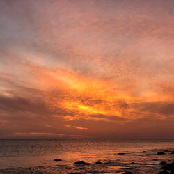 Sunset Over The Ocean