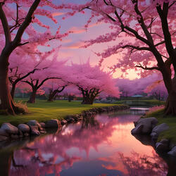 Evening Sakura Sway