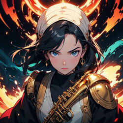 saxophonic combat girl
