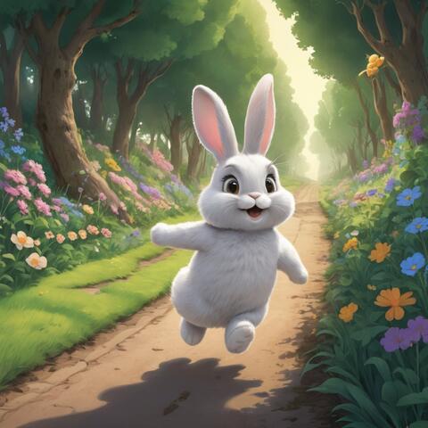 joyfull hops Funny bunny