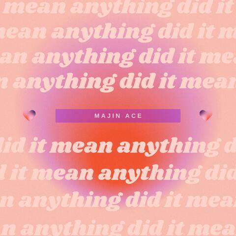 Did It Mean Anything