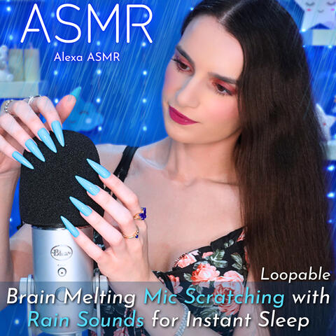 ASMR Brain Melting Mic Scratching with Rain Sounds for Instant Sleep - Loopable
