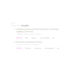 Thoughts: Intermission