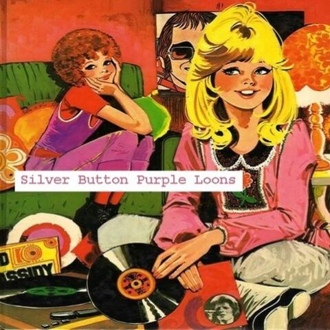 Silver Buttons Purple Loons