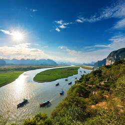 Yellow and blue cellos in Chicago