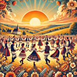 The Big Circle Dance/ Romanian Folklore