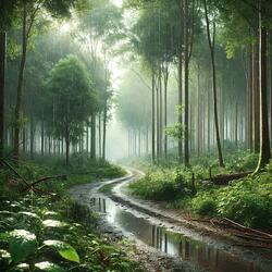 Canopy Rain Serenade
