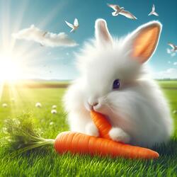 Rabbit and carrot