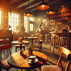 A Cozy Café Moment Under the Afternoon Sunlight