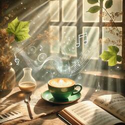 Relaxing Jazz at a Morning Sun Café