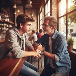 Conversación alentadora