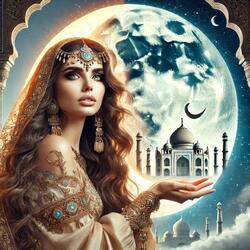 The moon and the sun