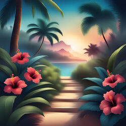 Here I am! The sunny south!