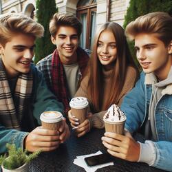 Reunión en una tranquila ciudad