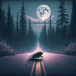 Cicada on the road