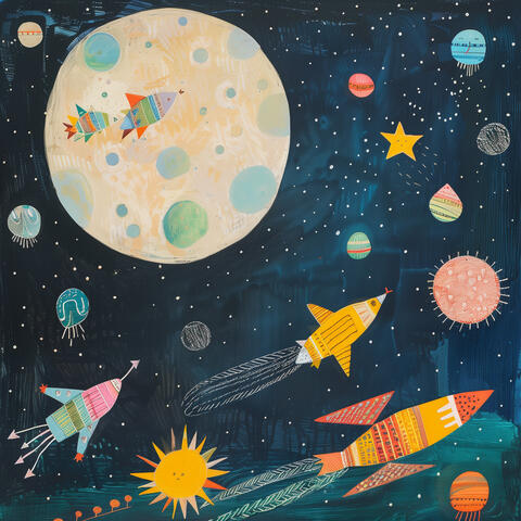 Bright Moon & Soaring Satellites