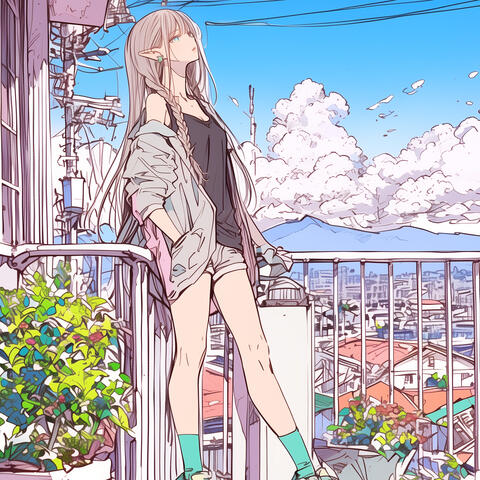 Love begins on a summer morning bright
