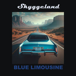 Blue limousine