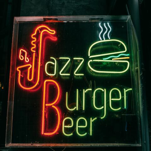 jazz, burger, beer
