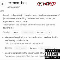REMEMBER