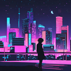 Strolling down the neon streets