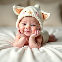 Happy baby noises