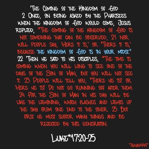In your MIDST (LUKE 17:20-25)