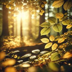Sunlight Through the Leaves