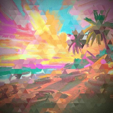 Cyber Beach Sunset