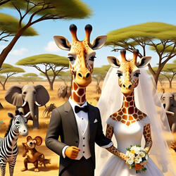 Dona Giraffe's Wedding