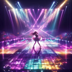 Dance floor with lights