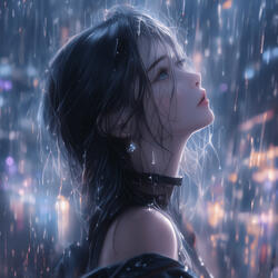 Clear raindrops