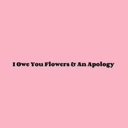 I Owe You Flowers & An Apology