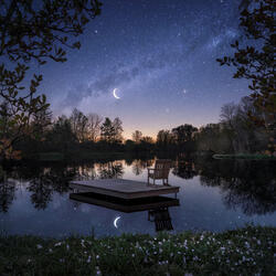 Night Breezes Carrying Soft Whispers Across the Sky A Lullaby for Silent Wishes and Peaceful Nights