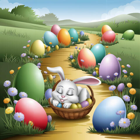 Caminhos Dourados Entre Ovos Coloridos e Sonhos do Coelhinho da Páscoa