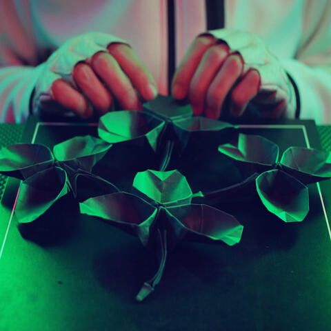 ASMR Origami Shamrock for St. Patrick's Day